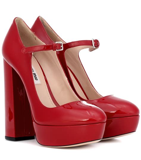 miu miu schuhe rot|miu mi u shoes.